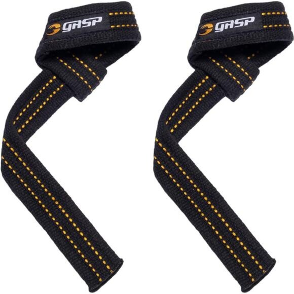 Gym Lifting Straps | 23" Cotton Wrist Straps for Men & Women - Adjustable Size - Picture 1 of 7